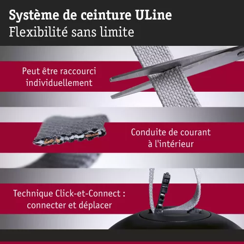 Kit de correa básica ULine de 10 m máx. 150 W PAULMANN 6 - Cimaise Tableau 