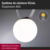 ULine Suspension LED Ball 795lm 8W 150mm 3000K - système d'accrochage et décoration - détail 5
