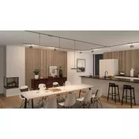 URail Smart Home Zigbee 3.0 Dimm-/Schalter-Schienenadapter 155x56mm - système d'accrochage et décoration - détail 3
