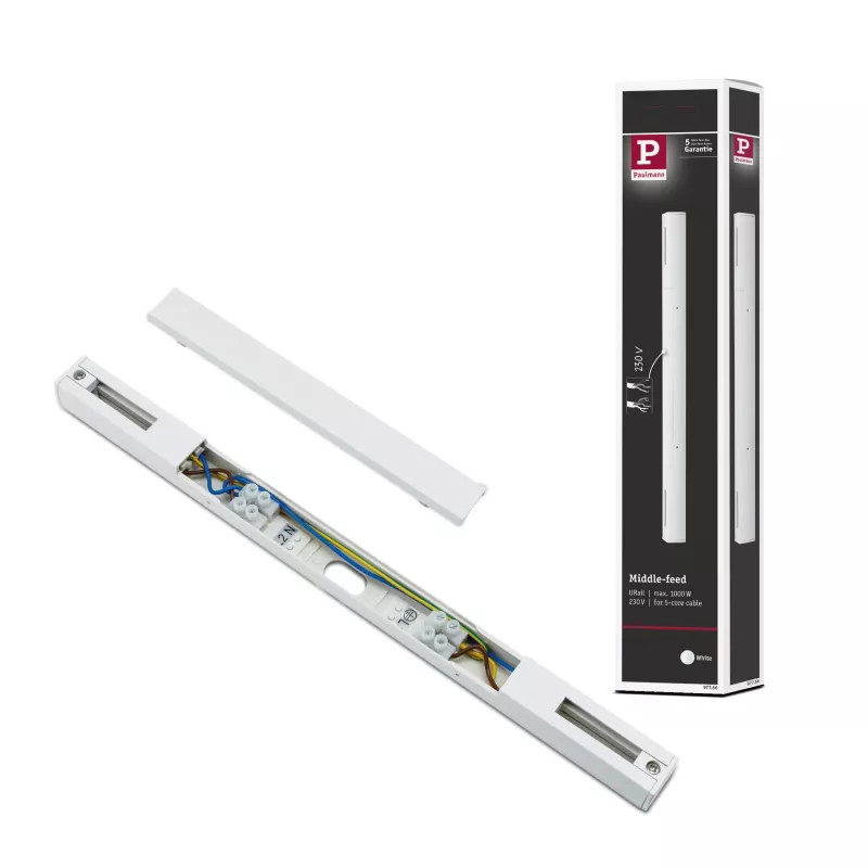 URail Alimentation électrique Centre 304x18mm max. 1000W PAULMANN 10 - Cimaise Tableau 