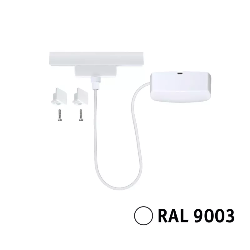 URail Alimentation électrique Câble 1m max. 1000W Blanc signal PAULMANN 11 - Cimaise Tableau 