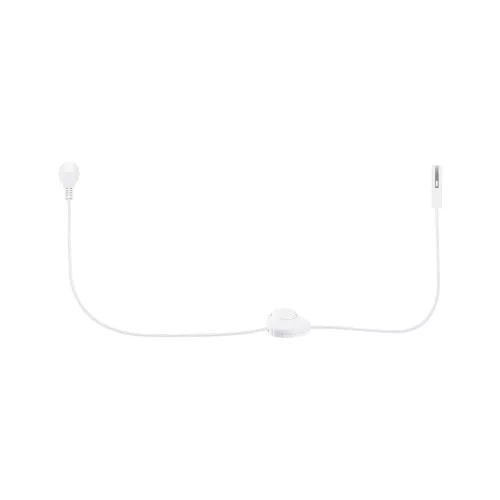 Cable de alimentación URAil con interruptor, 2,4 m máx. 1000 W, señal blanca