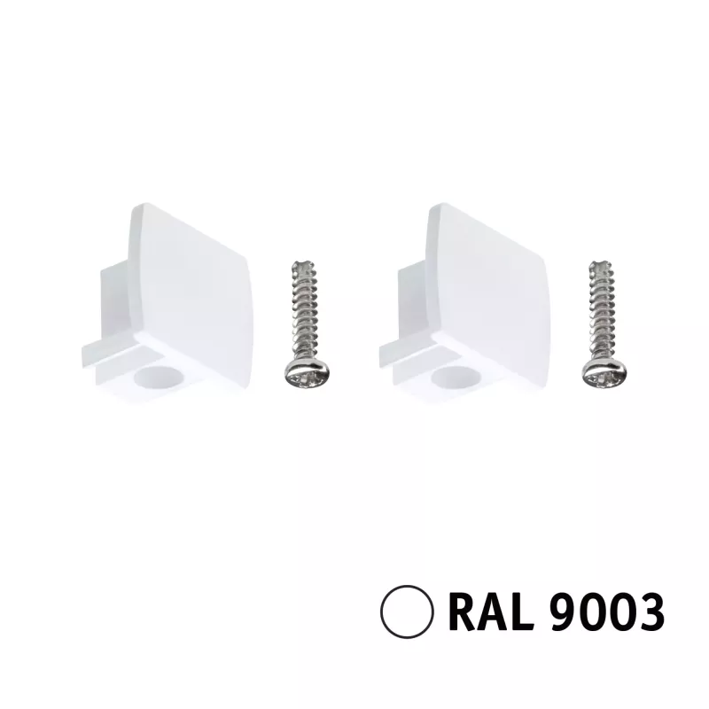 U-Rail-Steckverbinder 13x21mm Signalweiß