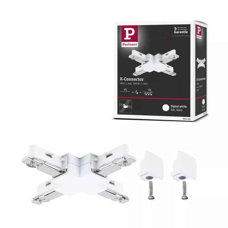 URail Connecteur X-Stück Light&Easy 104x104mm max. 1000W Blanc signal