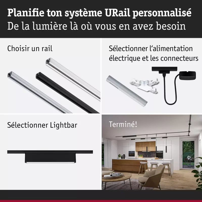 ,URail Lightbar 3-Step-Dim Ceris 850lm 9,,5W 4000K gradable 230V,