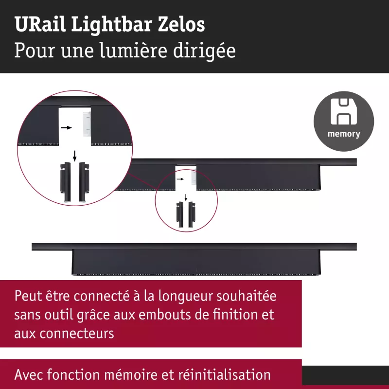 URail Lightbar 3-Step-Dim Zelos 1100lm 10W 4000K dimmable 230V