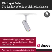 ,URail Spot Smart Home Zigbee 3.0 Tarie RGBW 230lm 4,,5W RGBW+ gradable 230V, - système d'accrochage et décoration - détail 7