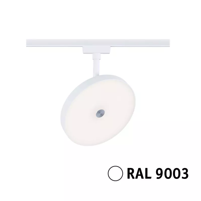 URail Spot sur rail 3-Step-Dim Hildor 850lm 15W 3000K gradable 230V Blanc signal