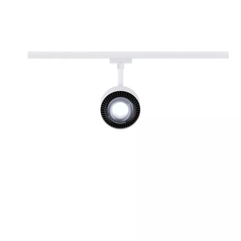 URail Spot sur rail Aldan Spot individuel 470lm 8W 4000K gradable 230V Blanc signal