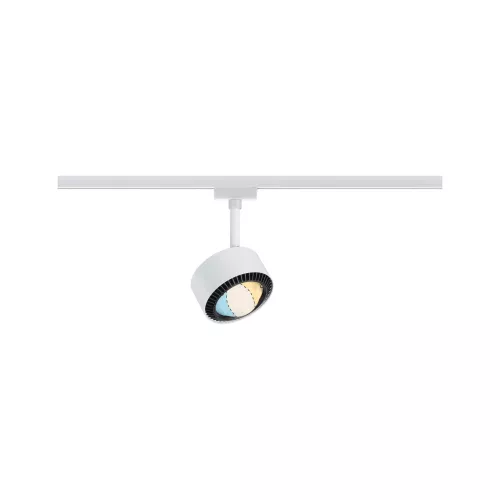 URail Spot sur rail Aldan Spot individuel 500lm 8W White Switch 230V Blanc signal