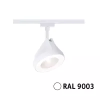 URail Spot sur rail Arena Spot individuel 850lm 15W 2700K gradable 230V Blanc signal - système d'accrochage et décoration - détail 5
