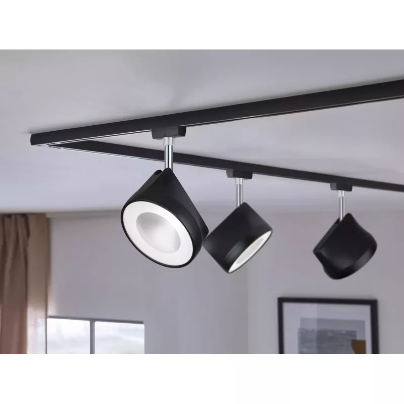 URail Spot on track Arena Individual Spot 860lm 14W 4000K dimmable 230V Matte Black PAULMANN 15 - Cimaise Tableau 