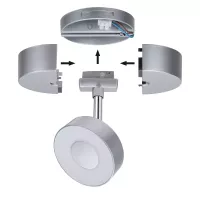 URail Spot auf Schienenbasis, Einzelspot max. 50 W, 230 V - système d'accrochage et décoration - détail 3