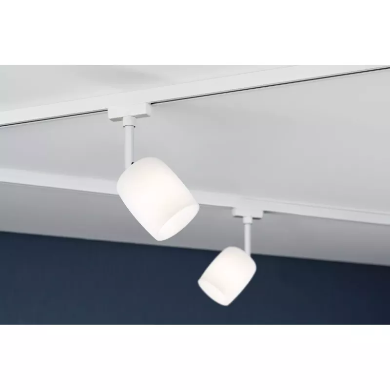 URail Spot sur rail Blossom G9 max. 10W gradable 230V Blanc signal PAULMANN 17 - Cimaise Tableau 