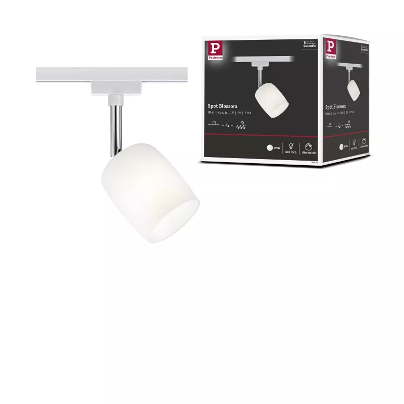 ,URail Spot sur rail Blossom Spot individuel G9 max. 10W gradable 230V Blanc,,,