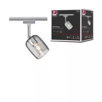 URail Spot auf Schienen, Blossom Einzelstrahler G9, max. 10 W, dimmbar, 230 V, mattes Chrom, Glas - système d'accrochage et décoration - détail 5