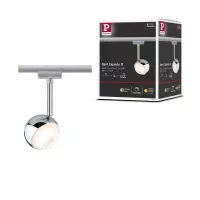 URail Schienenstrahler Capsule II Einzelstrahler 439 lm 6,3 W 2700 K dimmbar 230 V Mattchrom - système d'accrochage et décoration - détail 7