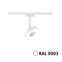 Foco circular para riel URail, 190 lm, 5 W, 4000 K, regulable, 230 V, color blanco señal. - système d'accrochage et décoration - détail 5
