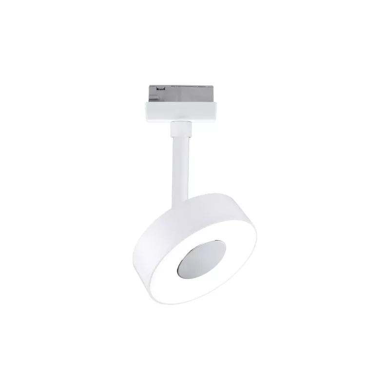 Foco circular para riel URail, 190 lm, 5 W, 4000 K, regulable, 230 V, color blanco señal.