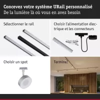 Foco circular para riel URail, 220 lm, 5 W, 2700-4000 K, regulable, 230 V - système d'accrochage et décoration - détail 8