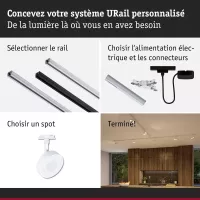 URail Track spotlight Circle 250lm 5W 2700 - 4000K dimmable 230V Signal white - système d'accrochage et décoration - détail 8