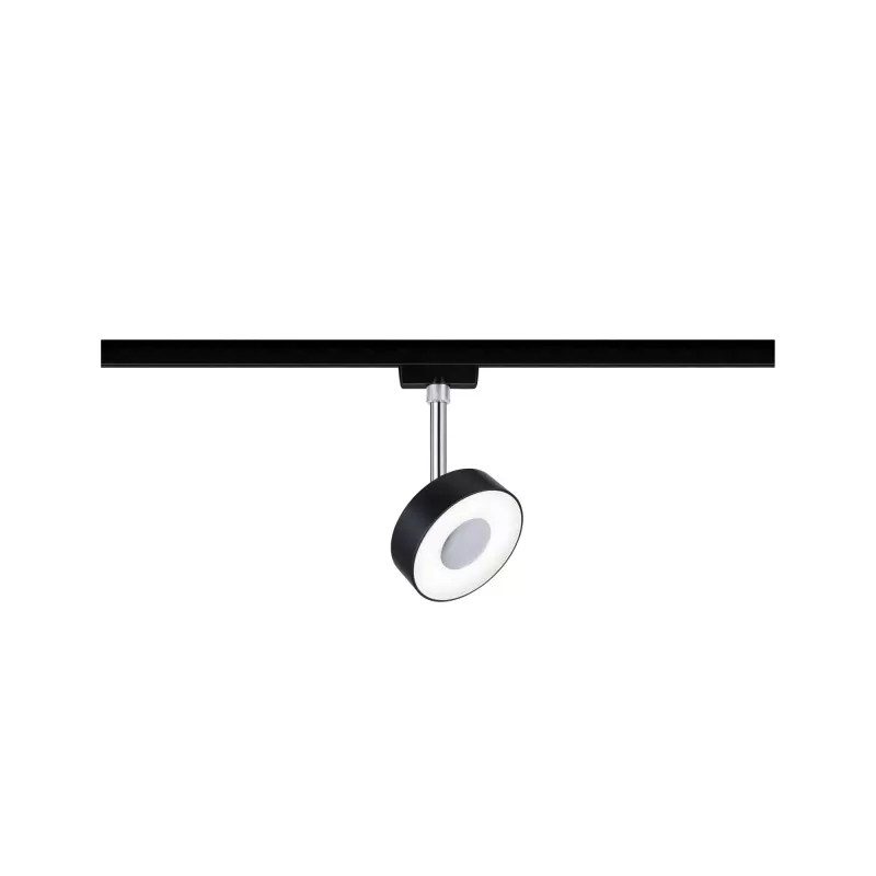 ,URail Schienenstrahler Kreis 270lm 5W 4000K dimmbar 230V Matt schwarz,,, - système d'accrochage et décoration
