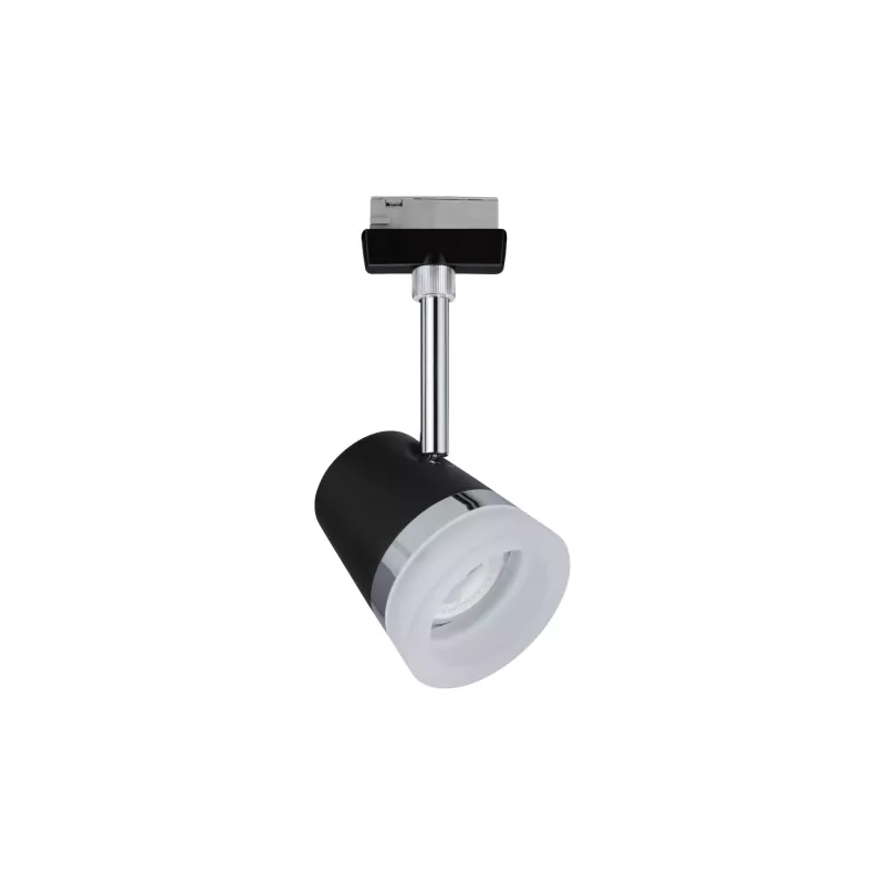 URail Schienen-Spot-Kegel, Einzelspot, GU10, max. 10 W, dimmbar, 230 V, matt schwarz
