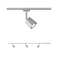 ,Urail Track foco Cubierta Kit básico GU10 máx. 3x10W regulable 230V Cromo mate,,, - système d'accrochage et décoration - détail 6