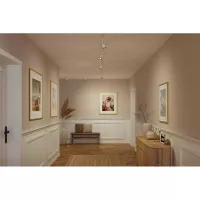 URail Spot auf Gleis, individueller GU10-Scheinwerfer, max. 10 W, 230 V, Signalweiß, Gold - système d'accrochage et décoration - détail 10