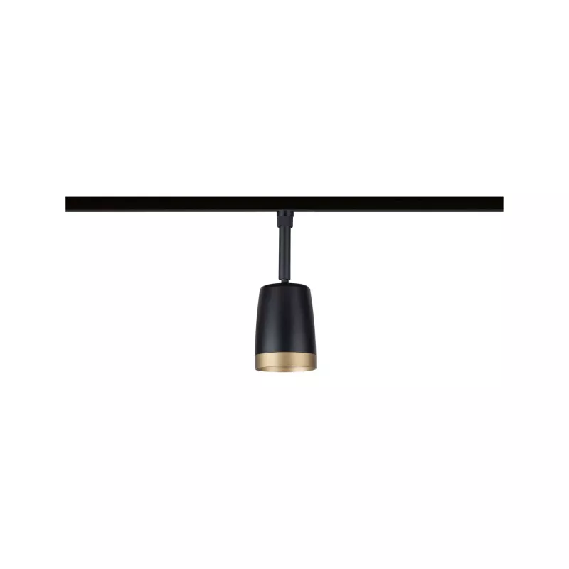 Foco individual GU10 URail Spot para riel, máx. 10 W, 230 V, negro mate, dorado PAULMANN 16 - Cimaise Tableau 