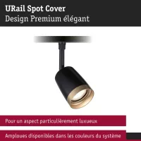 URail Spot auf der Schiene, einzelner GU10-Scheinwerfer, max. 10 W, 230 V, matt schwarz, gold - système d'accrochage et décoration - détail 7