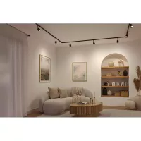 URail Spot auf der Schiene, einzelner GU10-Scheinwerfer, max. 10 W, 230 V, matt schwarz, gold - système d'accrochage et décoration - détail 11