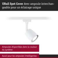 URail Track spot Cover Individual spot GU10 max. 10W dimmable 230V Signal white - système d'accrochage et décoration - détail 5