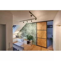 ,URail Schienen-Scheinwerferabdeckung Einzelscheinwerfer GU10 max. 10W dimmbar 230V Matt schwarz,,, - système d'accrochage et décoration - détail 6