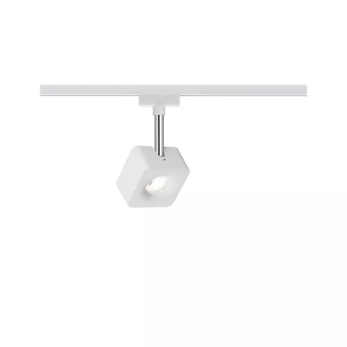 ,URail Track spotlight Cube Individual spotlight 540lm 8W 2700K dimmable 230V White,,, PAULMANN 9 - Cimaise Tableau 
