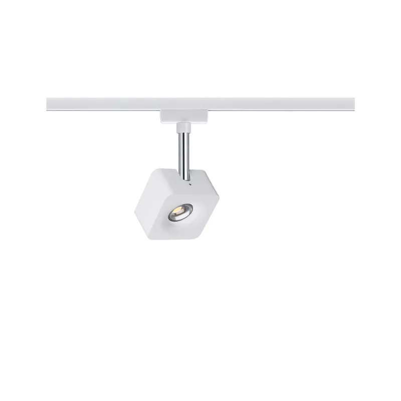 ,URail Schienenstrahler Würfel Einzelstrahler 540lm 8W 2700K dimmbar 230V Weiß,,, PAULMANN 10 - Cimaise Tableau 