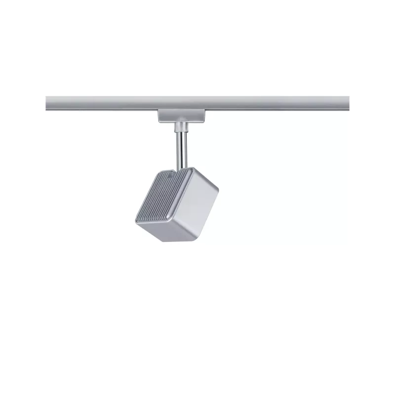 ,URail Spot sur rail Cube Spot individuel 540lm 8W 2700K gradable 230V Chrome mat,,,