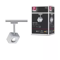 ,URail Cube track spotlight Individual spotlight 540lm 8W 2700K dimmable 230V Matt chrome,,, - système d'accrochage et décoration - détail 7