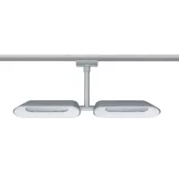 ,URail Schienenstrahler Dipper Einzelstrahler 2x650lm 2x8W 2700K dimmbar 230V Mattchrom,,, - système d'accrochage et décoration - détail 3