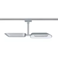 ,URail Schienenstrahler Dipper Einzelstrahler 2x650lm 2x8W 2700K dimmbar 230V Mattchrom,,, - système d'accrochage et décoration - détail 4