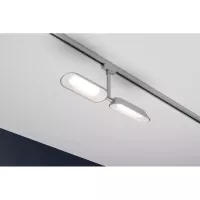 ,URail Spot sur rail Dipper Spot individuel 2x650lm 2x8W 2700K gradable 230V Chrome mat,,, - système d'accrochage et décoration - détail 7