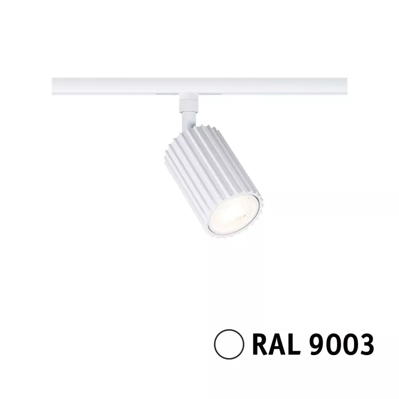 URail Gleisstrahler Lirena GU10 max. 10W 230V Signalweiß PAULMANN 20 - Cimaise Tableau 