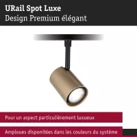 URail Luxury Track Spot GU10 max. 10W dimmable 230V Matte Gold - système d'accrochage et décoration - détail 7