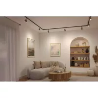 URail Luxus-Schienenstrahler GU10 max. 10W dimmbar 230V Mattgold - système d'accrochage et décoration - détail 12