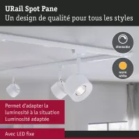 ,URail Spot sur rail Pane 650lm 7,,4W 3000K gradable 230V Blanc signal, - système d'accrochage et décoration - détail 6