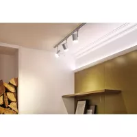 ,URail Spot en riel Tubo Foco individual GU10 máx. 10W regulable 230V Cromo mate,,, - système d'accrochage et décoration - détail 5
