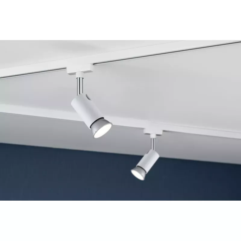 ,URail Spot sur rail Pure I Spot individuel GU10 max. 10W gradable 230V Blanc,,, PAULMANN 11 - Cimaise Tableau 