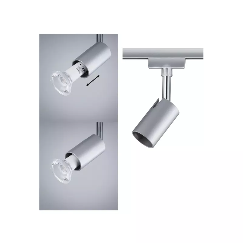 ,URail Spot sur rail Pure I Spot individuel GU10 max. 10W gradable 230V Chrome mat,,,