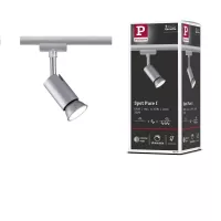 ,URail Track spotlight Pure I Individual spotlight GU10 max. 10W dimmable 230V Matt chrome,,, - système d'accrochage et décoration - détail 6