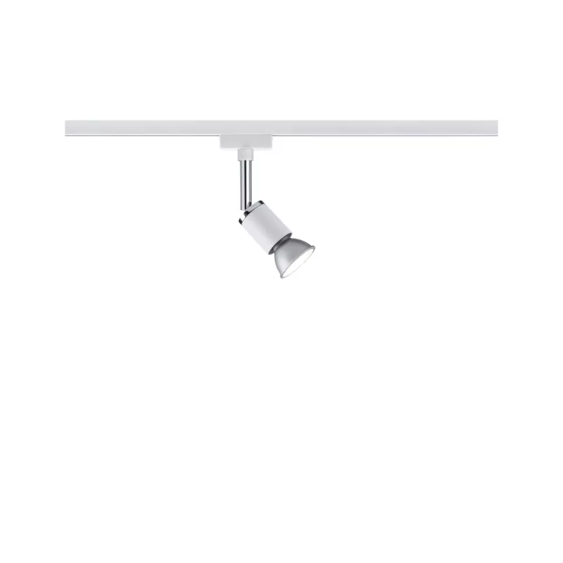 URail Pure II Schienenstrahler, Einzelspot, GU10, max. 10 W, dimmbar, 230 V, Weiß